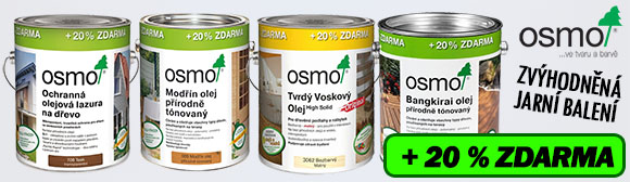 OSMO AKCE: 3 l tvrdého voskového oleje — 20 % navíc zdarma