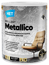 HET Brillant Metallico — metalická dekorační barva