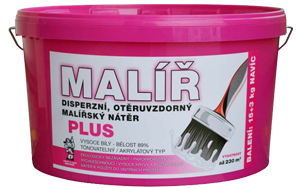 Malířská barva MALÍŘ PLUS za akční cenu!