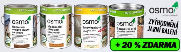 OSMO AKCE: 3 l tvrdého voskového oleje — 20 % navíc zdarma