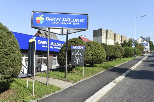 Barvy Jablonec — prodejna