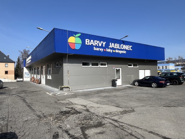 Barvy Jablonec — prodejna exteriér