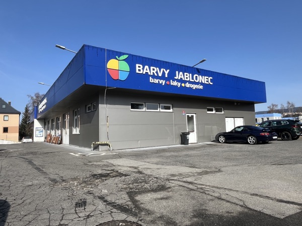 Barvy Jablonec — prodejna exteriér