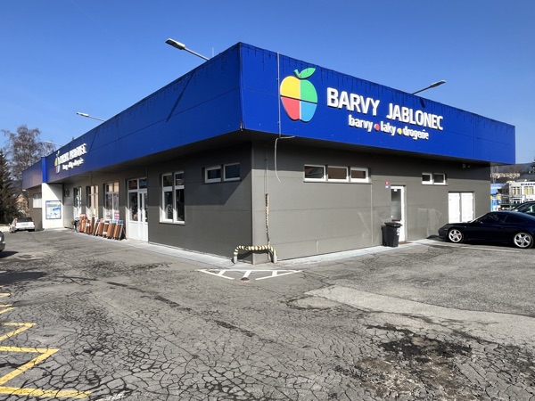 Barvy Jablonec — prodejna exteriér