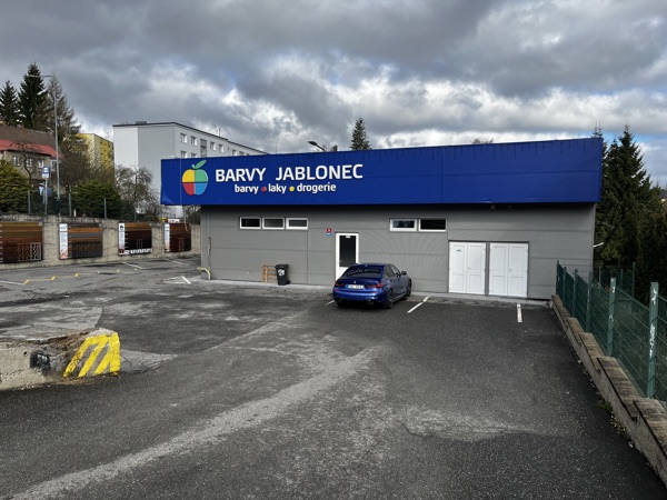 Barvy Jablonec — prodejna exteriér