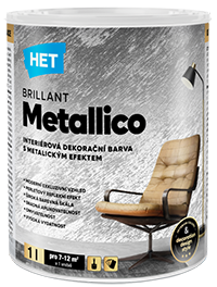 HET Brillant Metallico — metalická dekorační barva