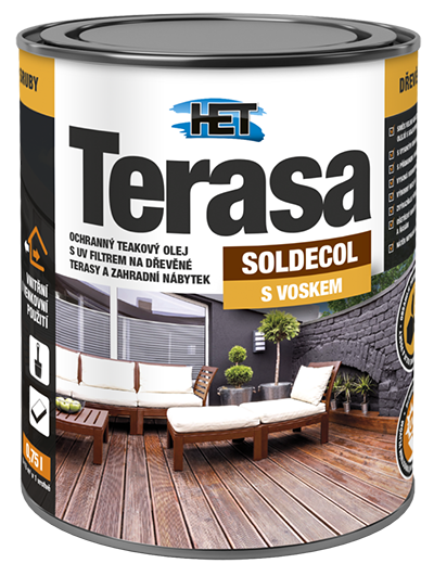 HET Soldecol terasa - teakový olej