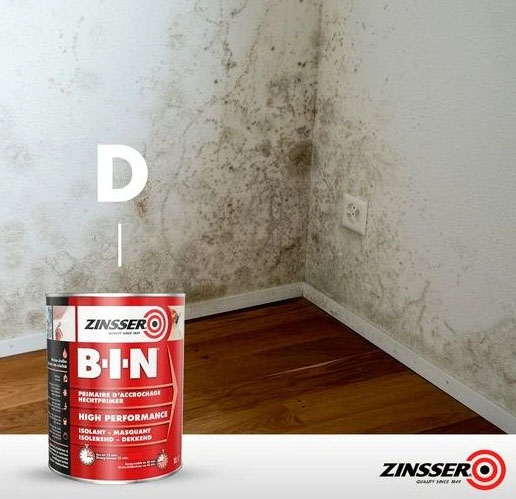 Protiplísňová barva na stěny a stropy blokující pachy Zinsser BIN